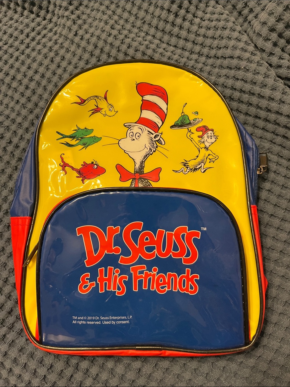 Dr. Seuss Yellow, Blue and Red Mini Character Backpack